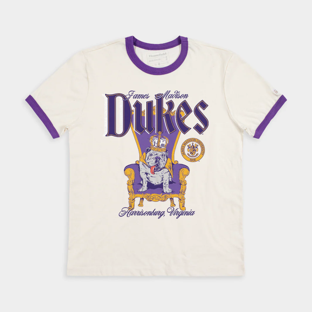 JMU Dukes Duke Dog Ringer Tee