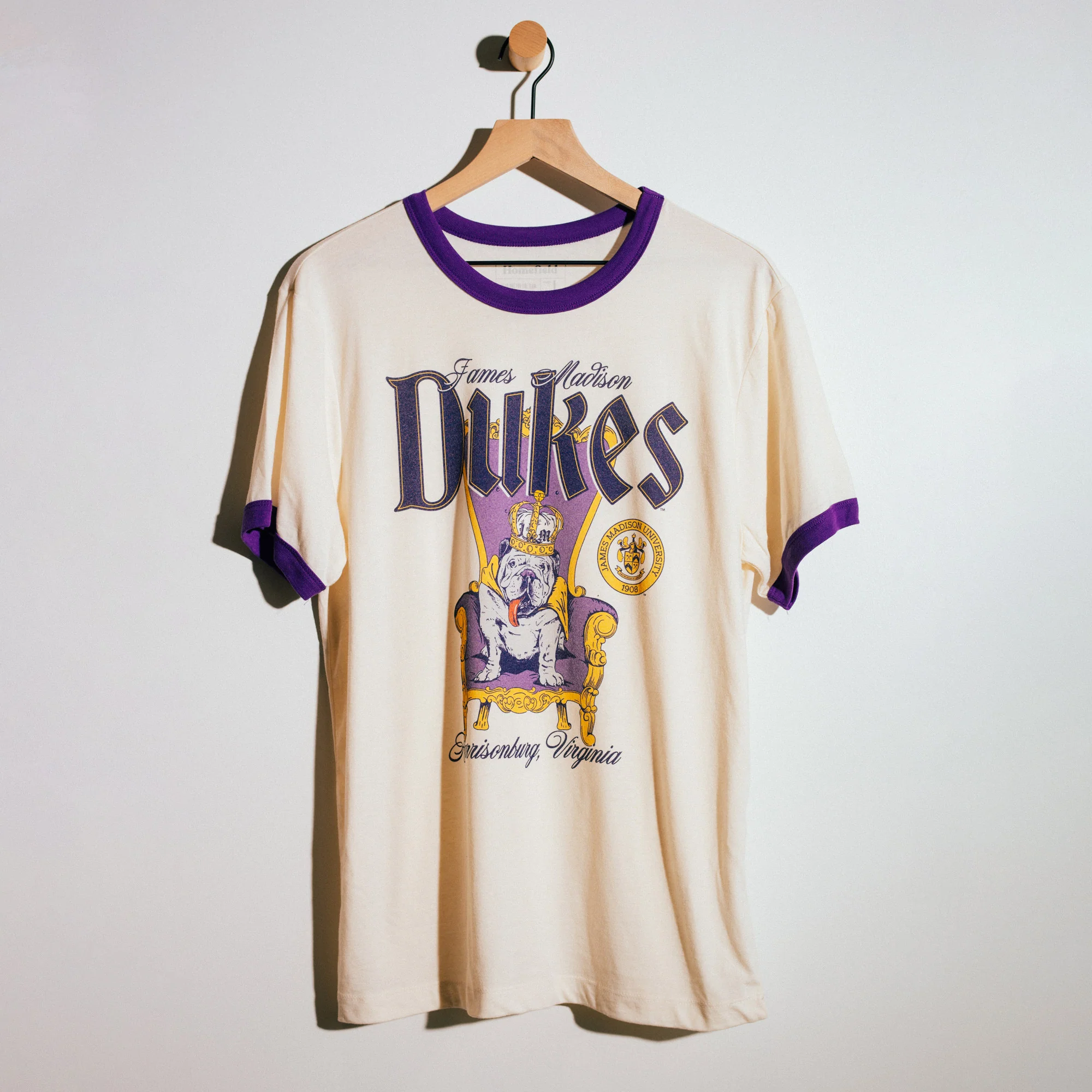 JMU Dukes Duke Dog Ringer Tee - Image 2