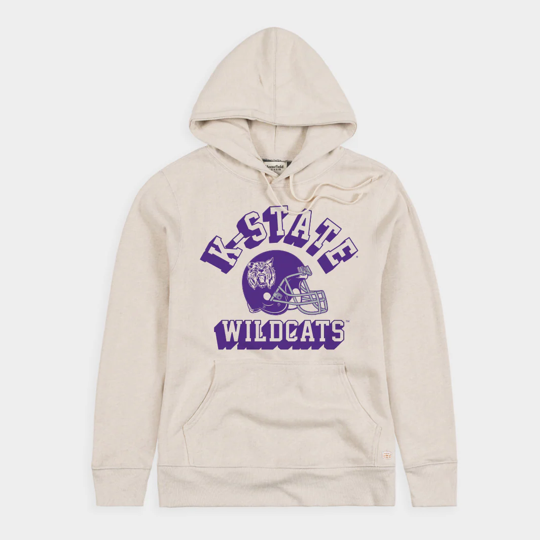 K-State Wildcats Football Retro Helmet Hoodie