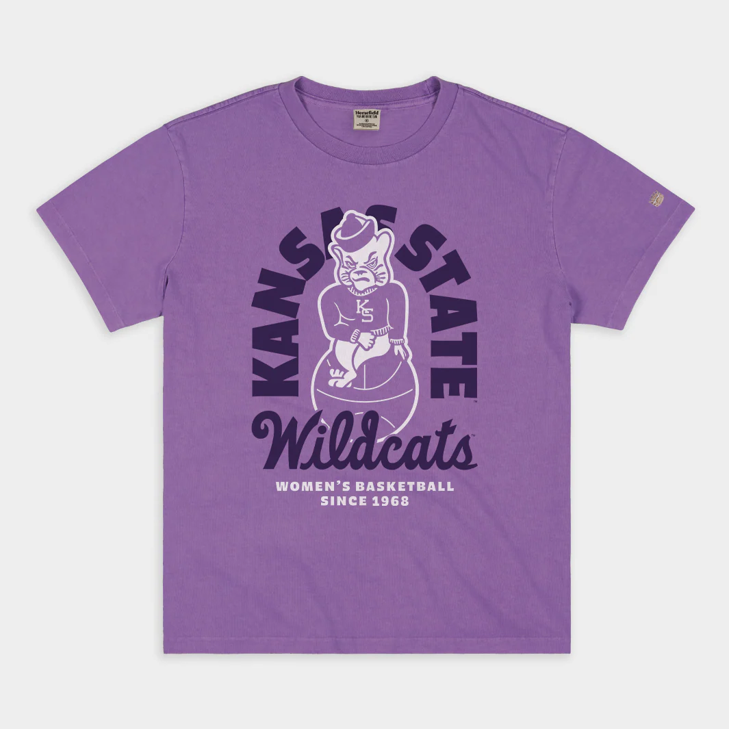 K-State Wildcats Women's Basketball 1968 Vintage Heavyweight Tee