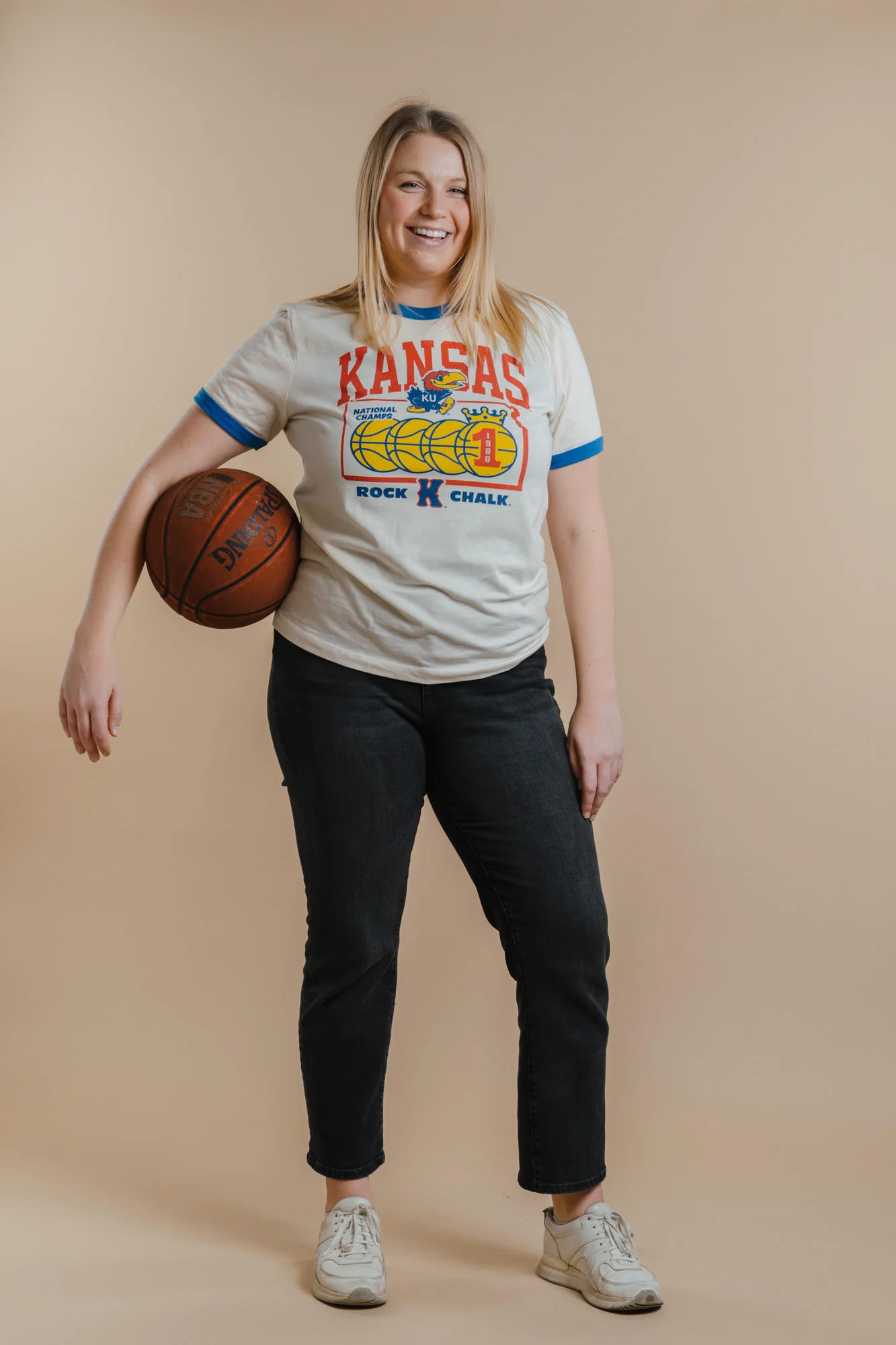 Kansas Basketball 1988 Champs Ringer Tee - Image 2