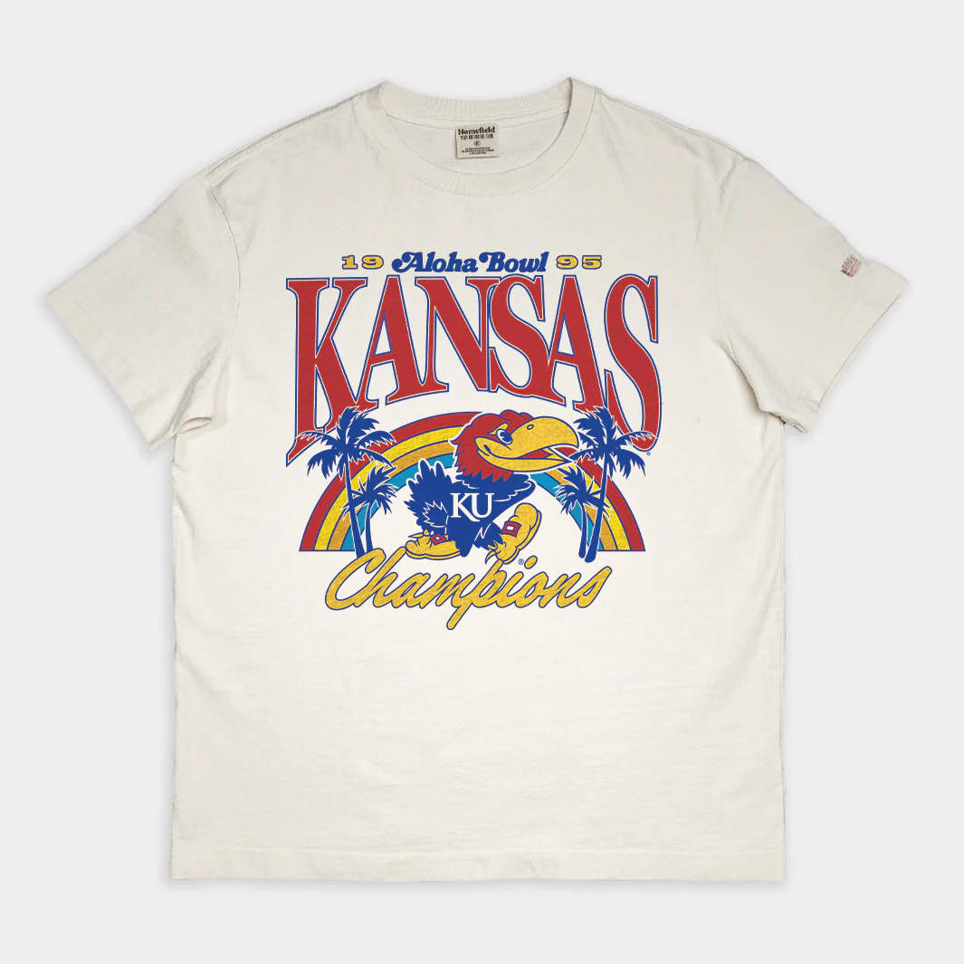 Kansas Football 1995 Aloha Bowl Vintage Heavyweight Tee