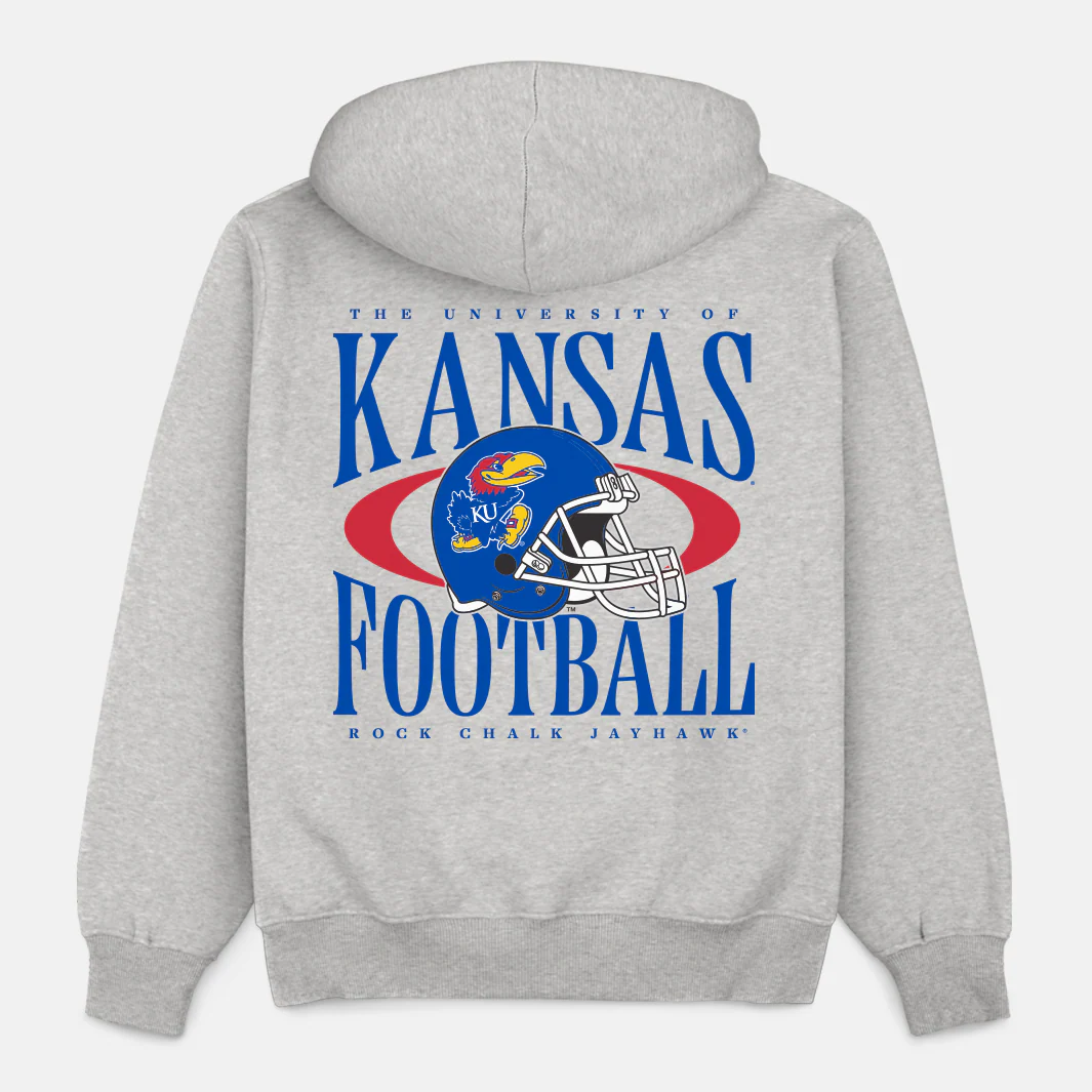 Kansas Football Kickoff Heavyweight Hoodie - Image 2