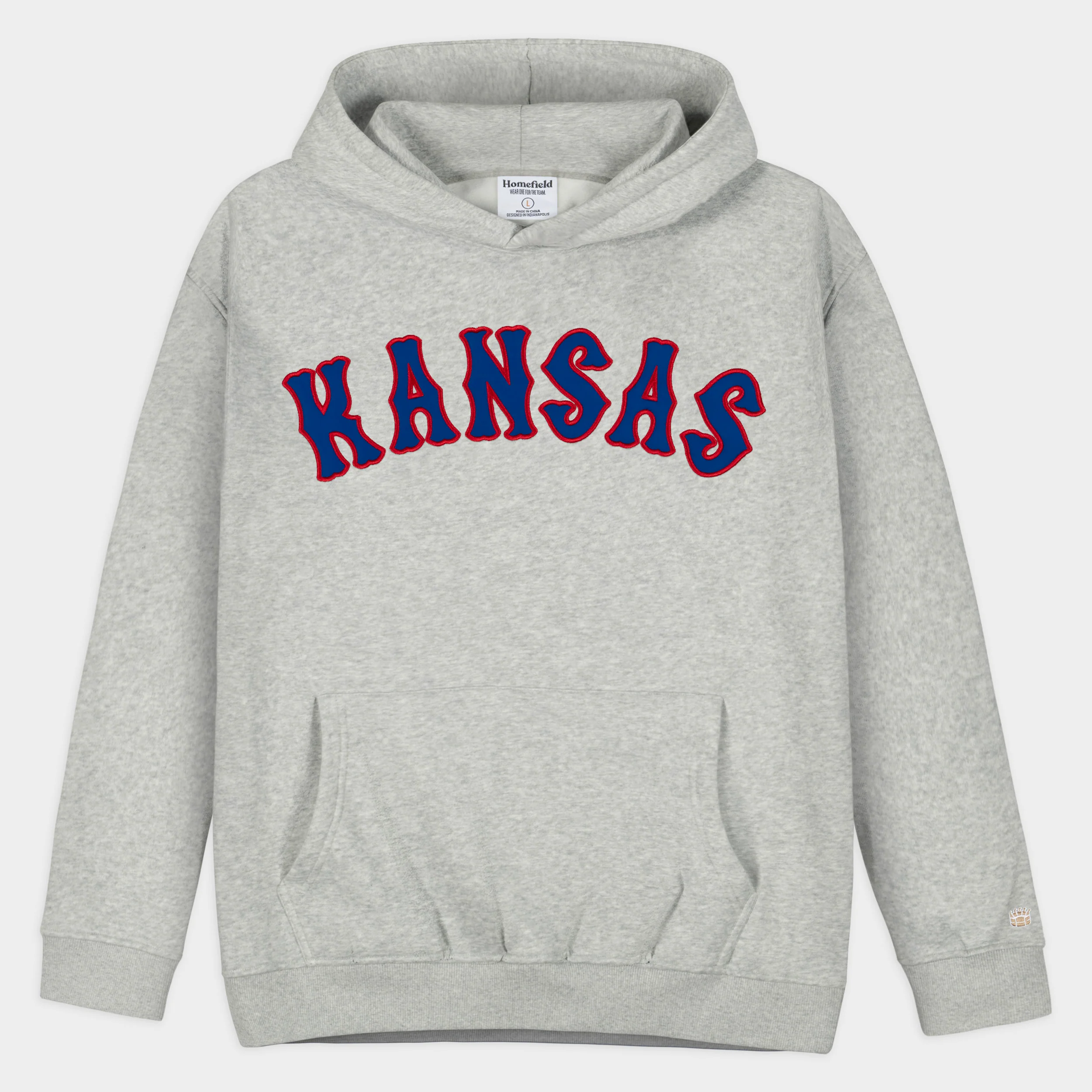 Kansas Jayhawks 1980s Applique Heavyweight Hoodie