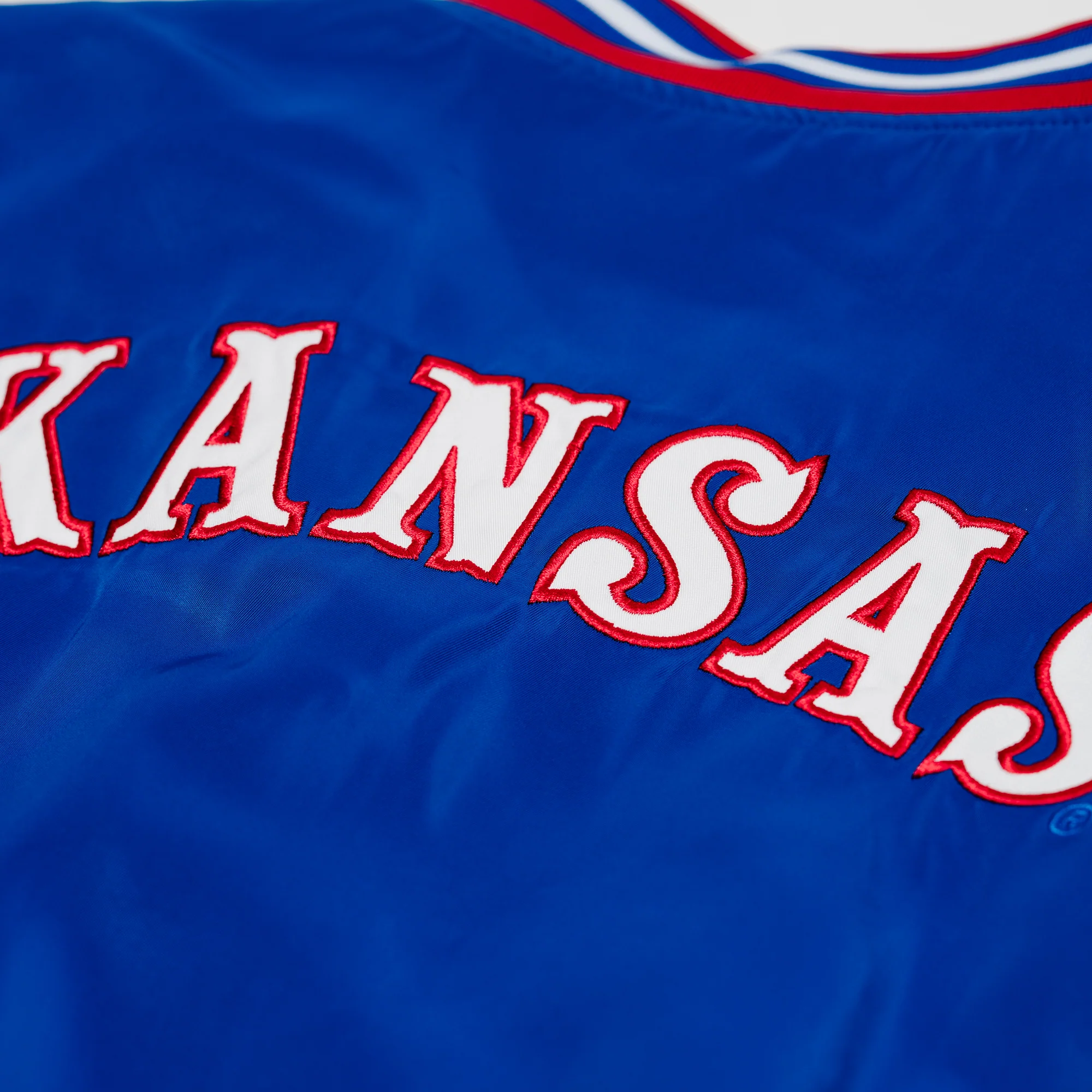 Kansas Jayhawks Retro Circus Font Bomber Jacket - Image 4
