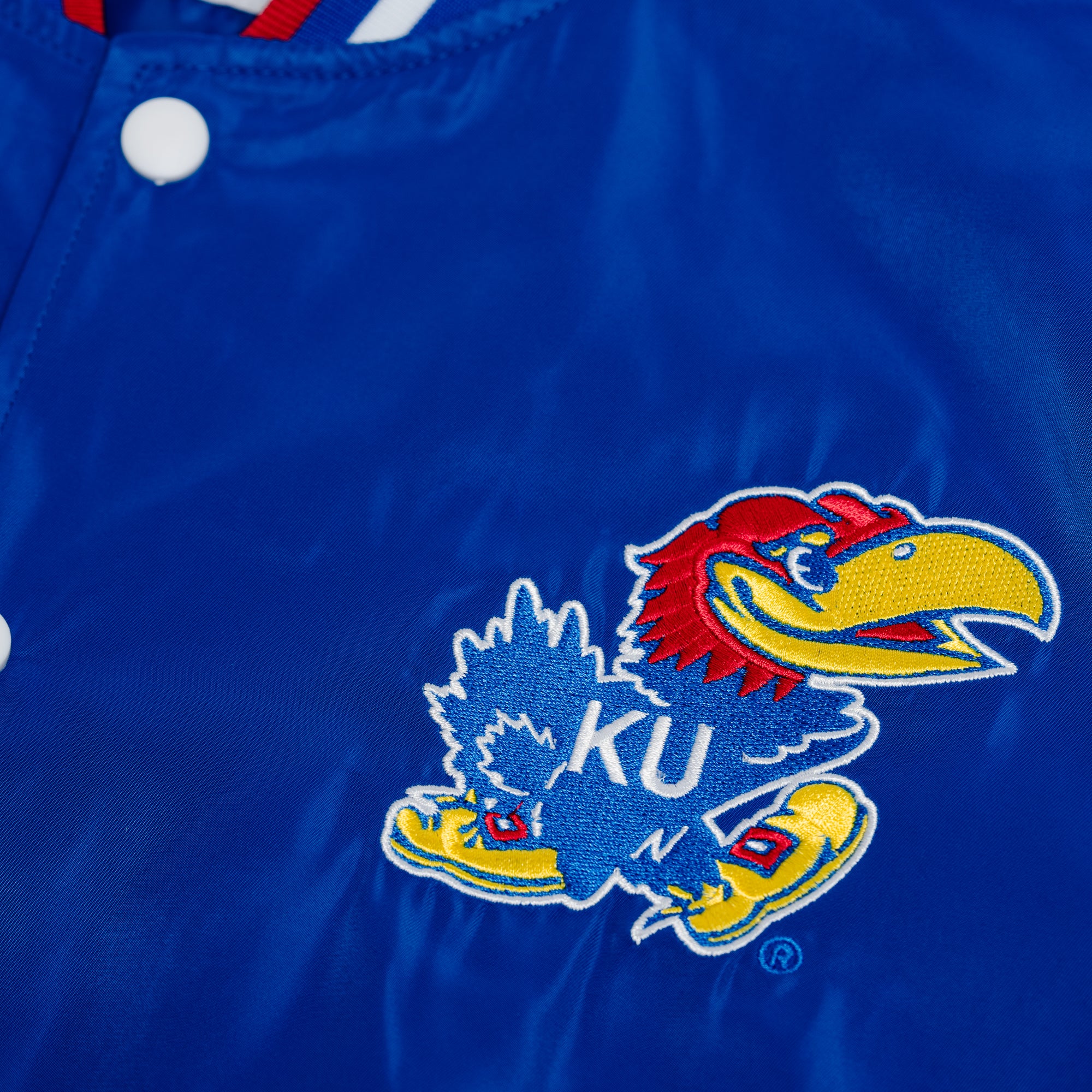 Kansas Jayhawks Retro Circus Font Bomber Jacket - Image 6