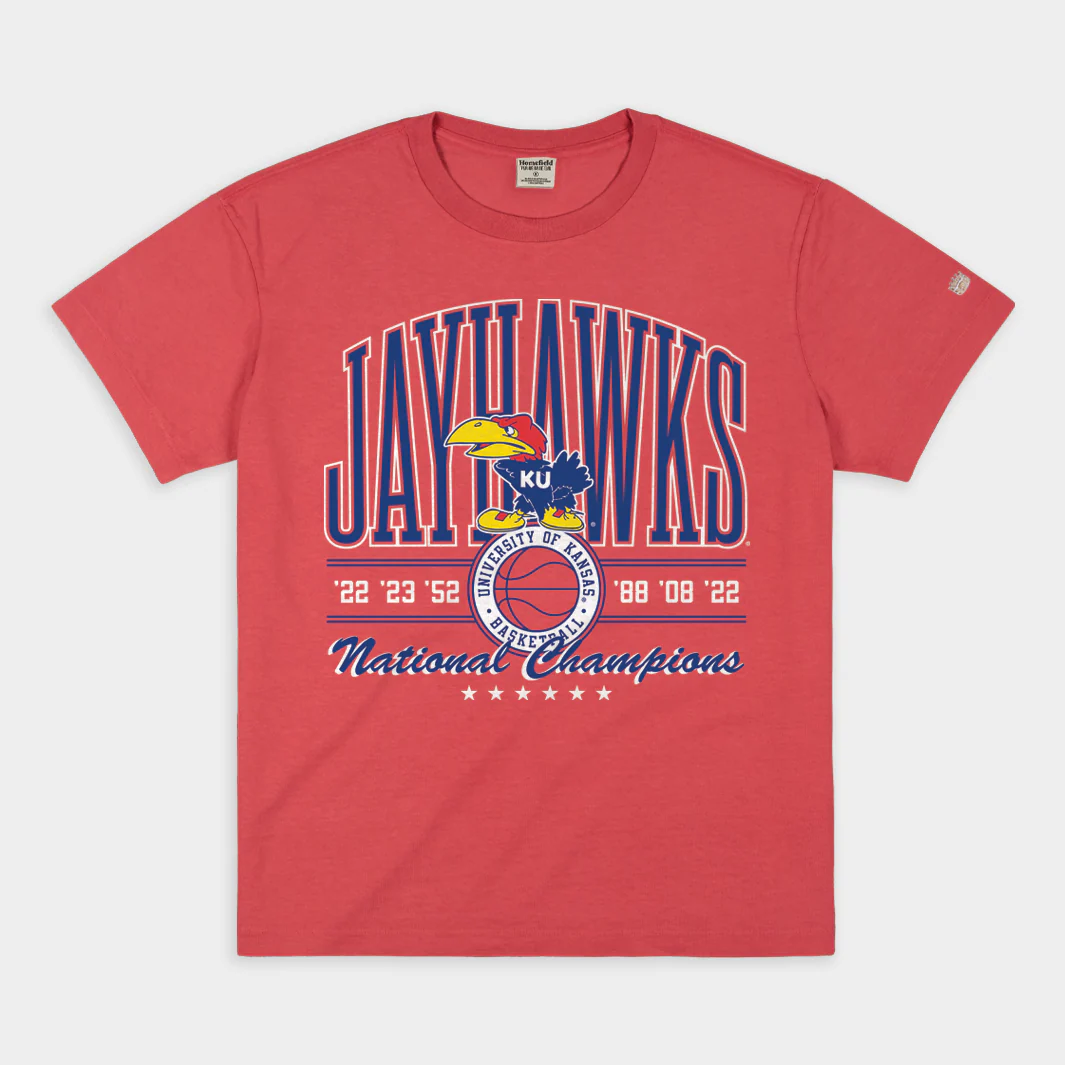 Kansas Men's Basketball National Championships Heavyweight Tee