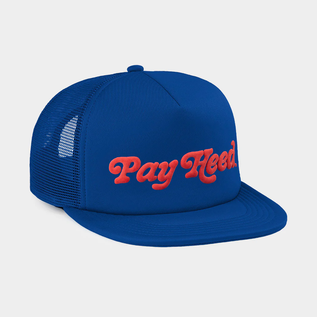 Kansas "Pay Heed" Puff Ink Trucker Hat - Image 2
