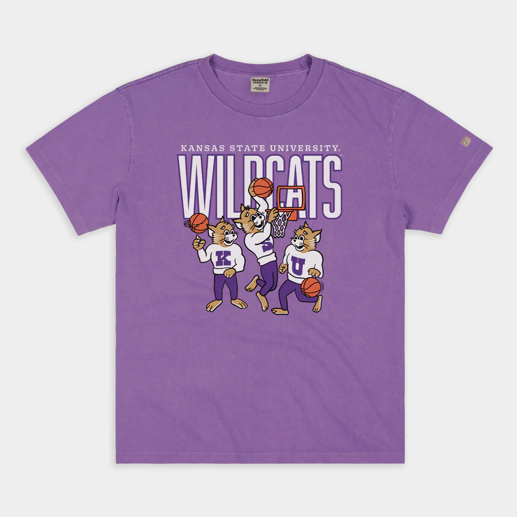 Kansas State Wildcats KSU Hoops Vintage Heavyweight Tee