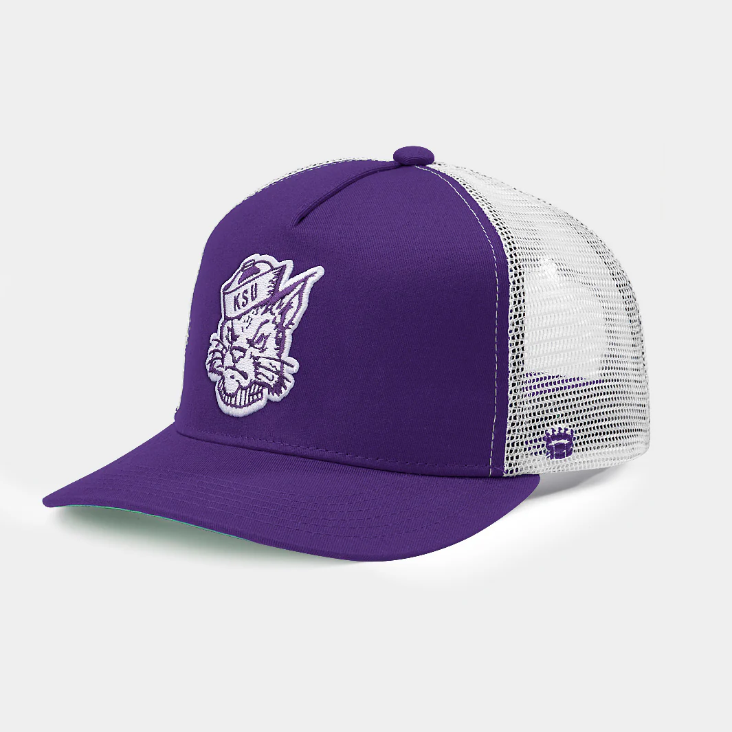 Kansas State Wildcats Retro Logo Trucker Hat