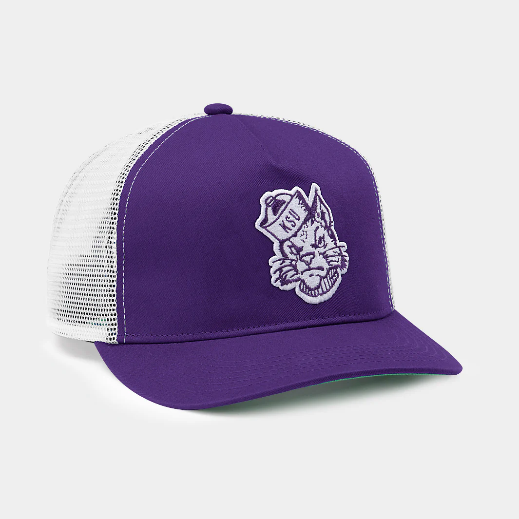 Kansas State Wildcats Retro Logo Trucker Hat - Image 2