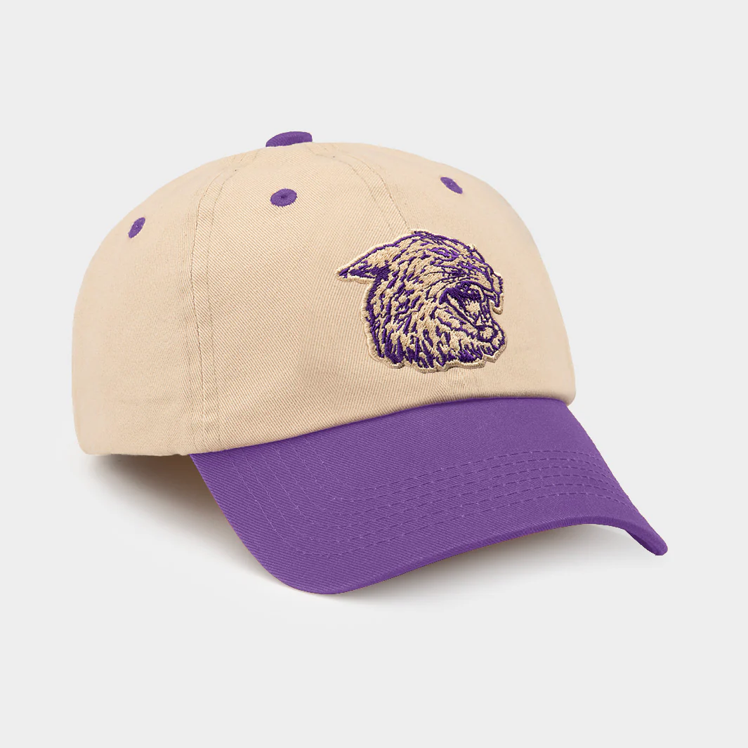 Kansas State Wildcats Throwback Logo Two-Tone Dad Hat - Image 2
