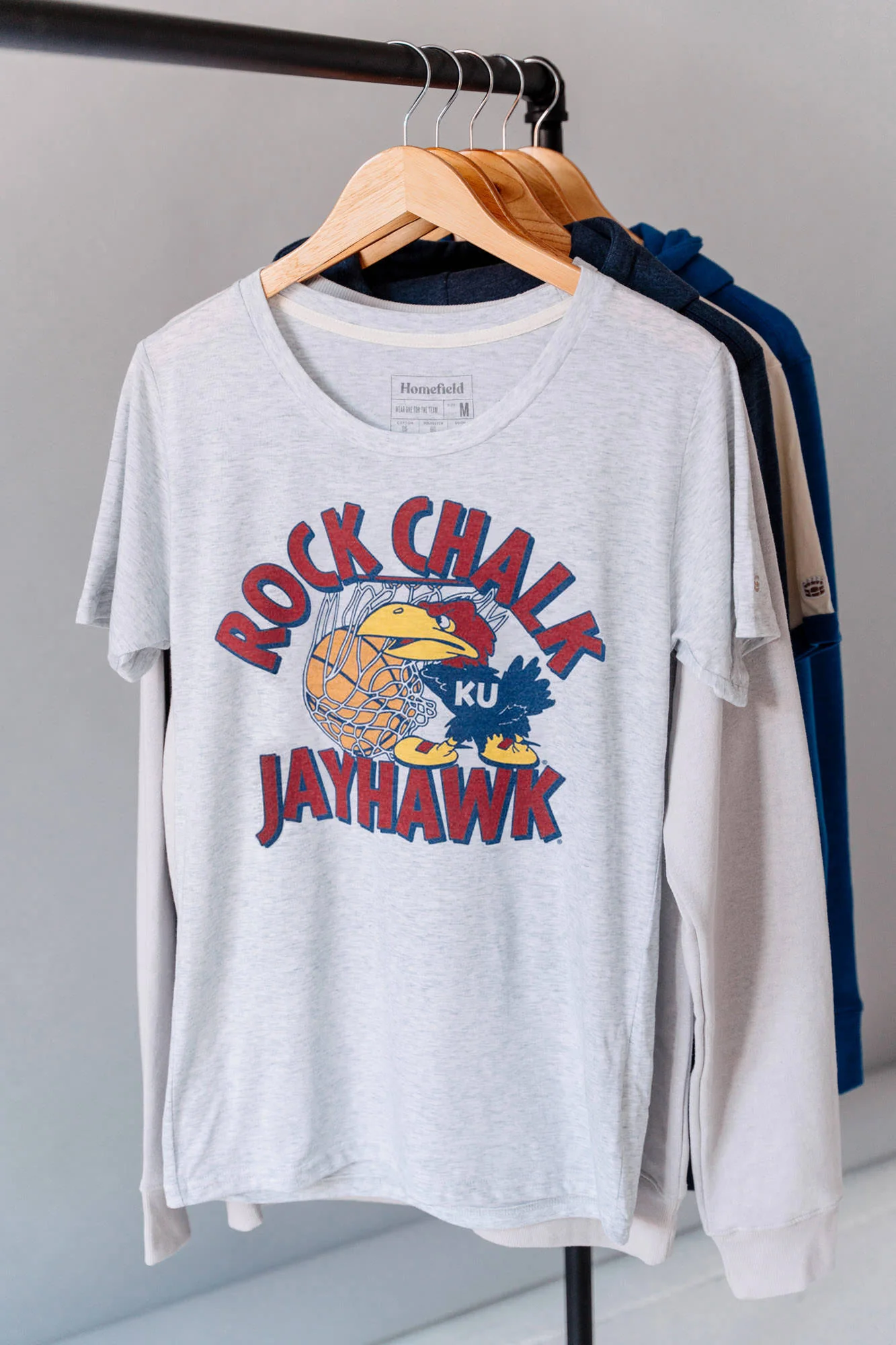 Kansas Vintage Rock Chalk Jayhawk Women's Tee - Image 2