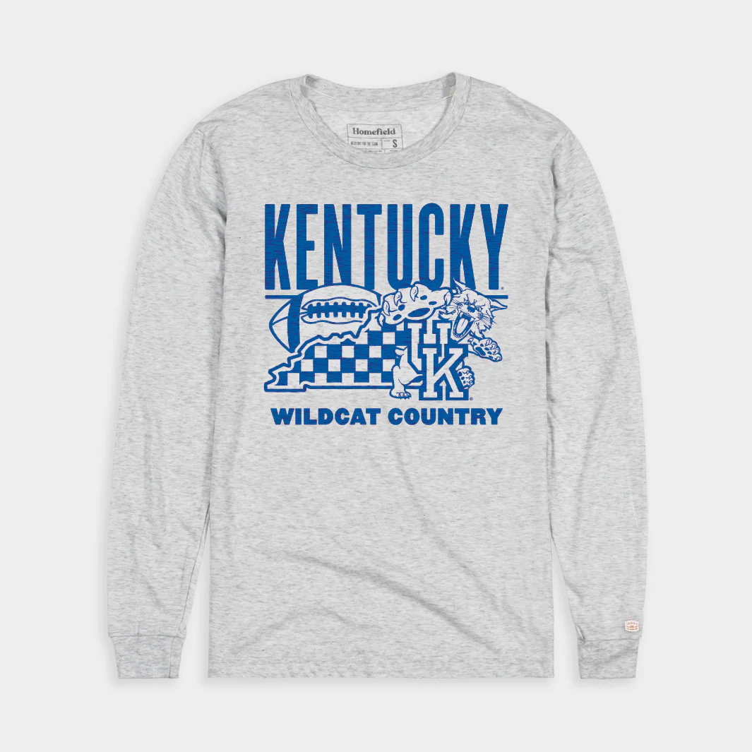 Kentucky Wildcat Country Football Long Sleeve