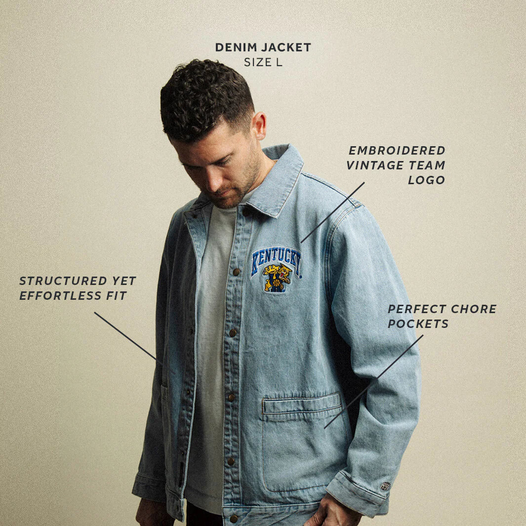 Kentucky Wildcats Vintage Denim Jacket - Image 6