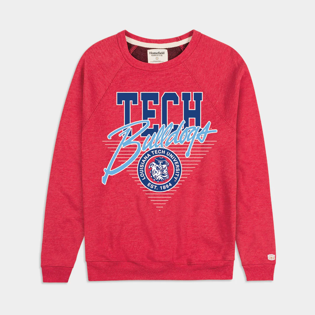 Louisiana Tech Bulldogs Retro Crewneck