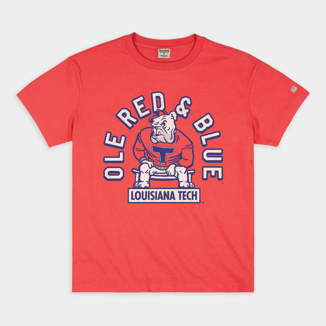 Louisiana Tech "Ole Red and Blue" Heavyweight Tee
