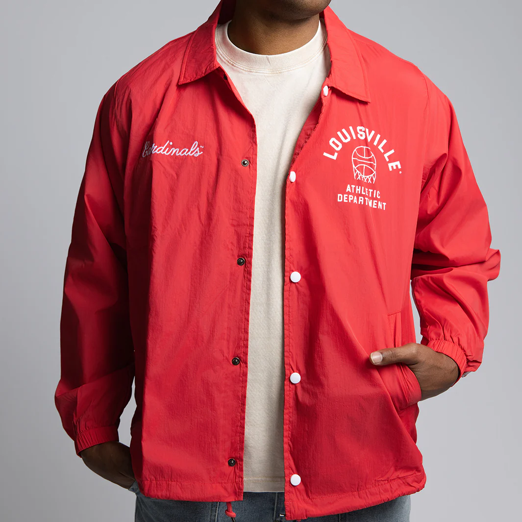 Louisville Cardinals Basketball 1970s Coaches Jacket - Image 4