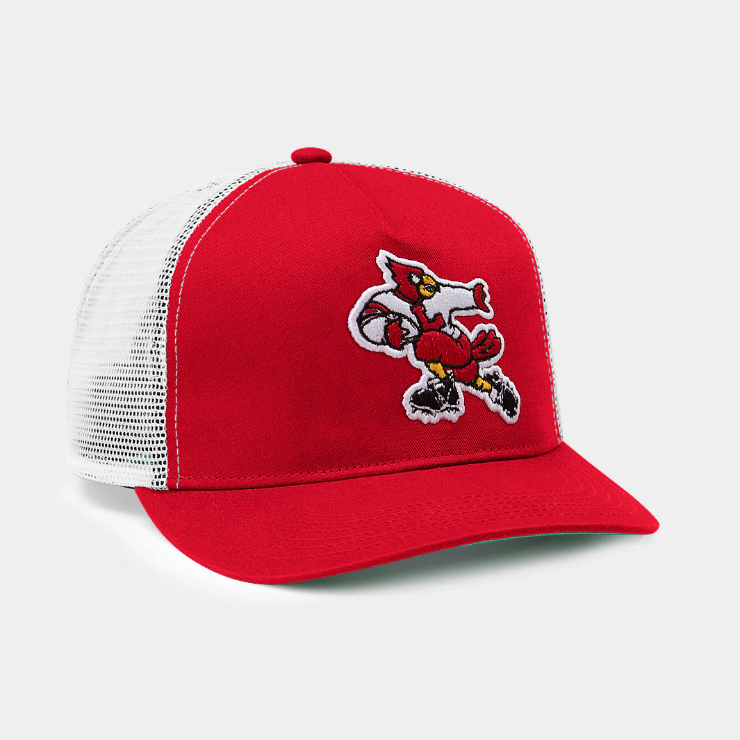 Louisville Cardinals Football Logo Trucker Hat - Image 2