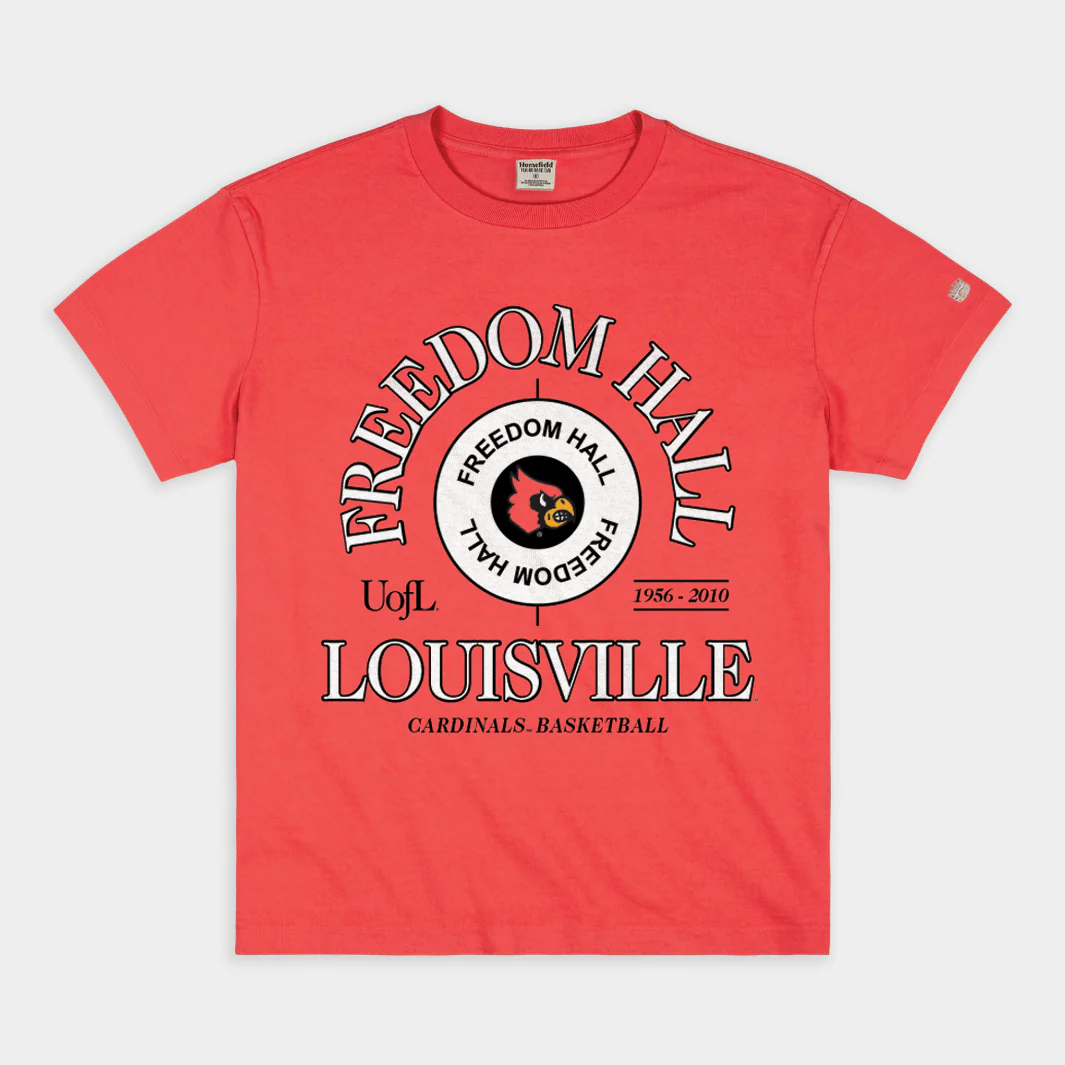 Louisville Cardinals Freedom Hall Vintage Heavyweight Tee