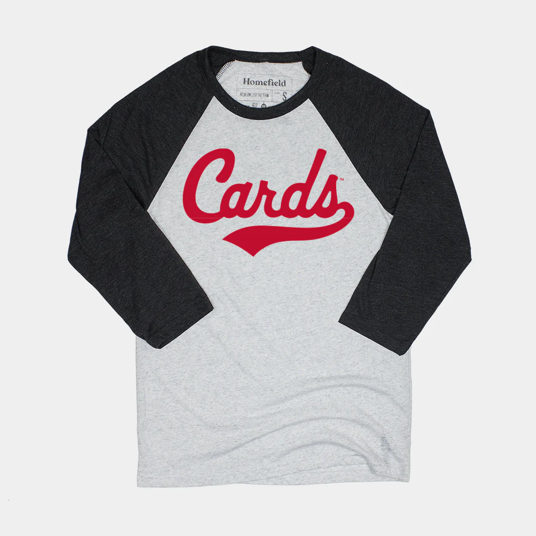 Louisville "Cards" Script Baseball Tee