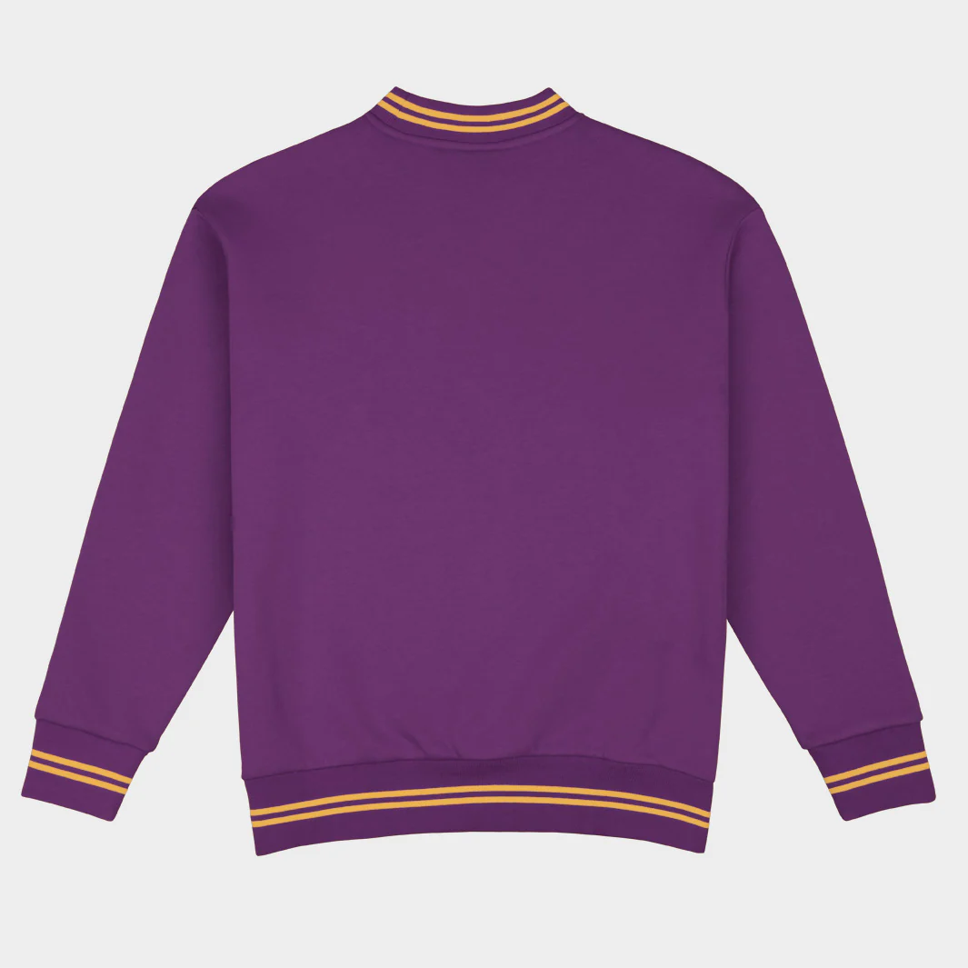 LSU Football Embroidered Tri-Stripe Crewneck - Image 2