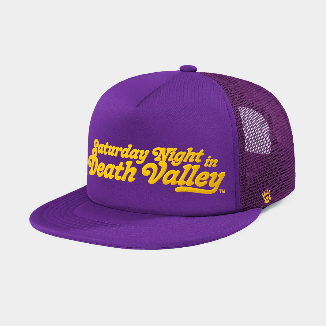 LSU Football "Saturday Night" Puff Ink Trucker Hat