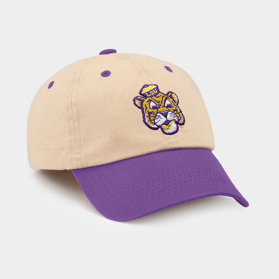 LSU Tigers Sailor Logo Two-Tone Dad Hat - Image 2