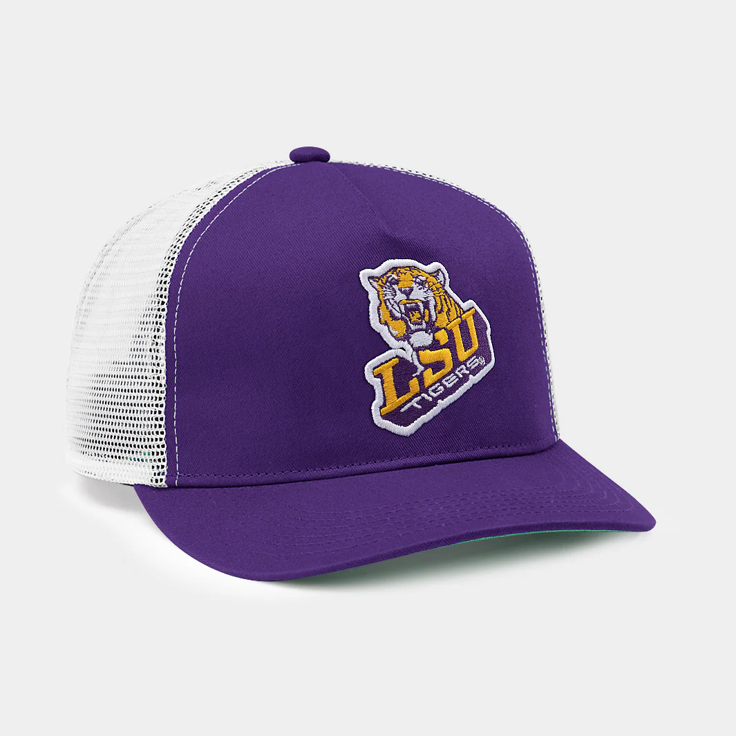 LSU Tigers Vintage Logo Trucker Hat - Image 2