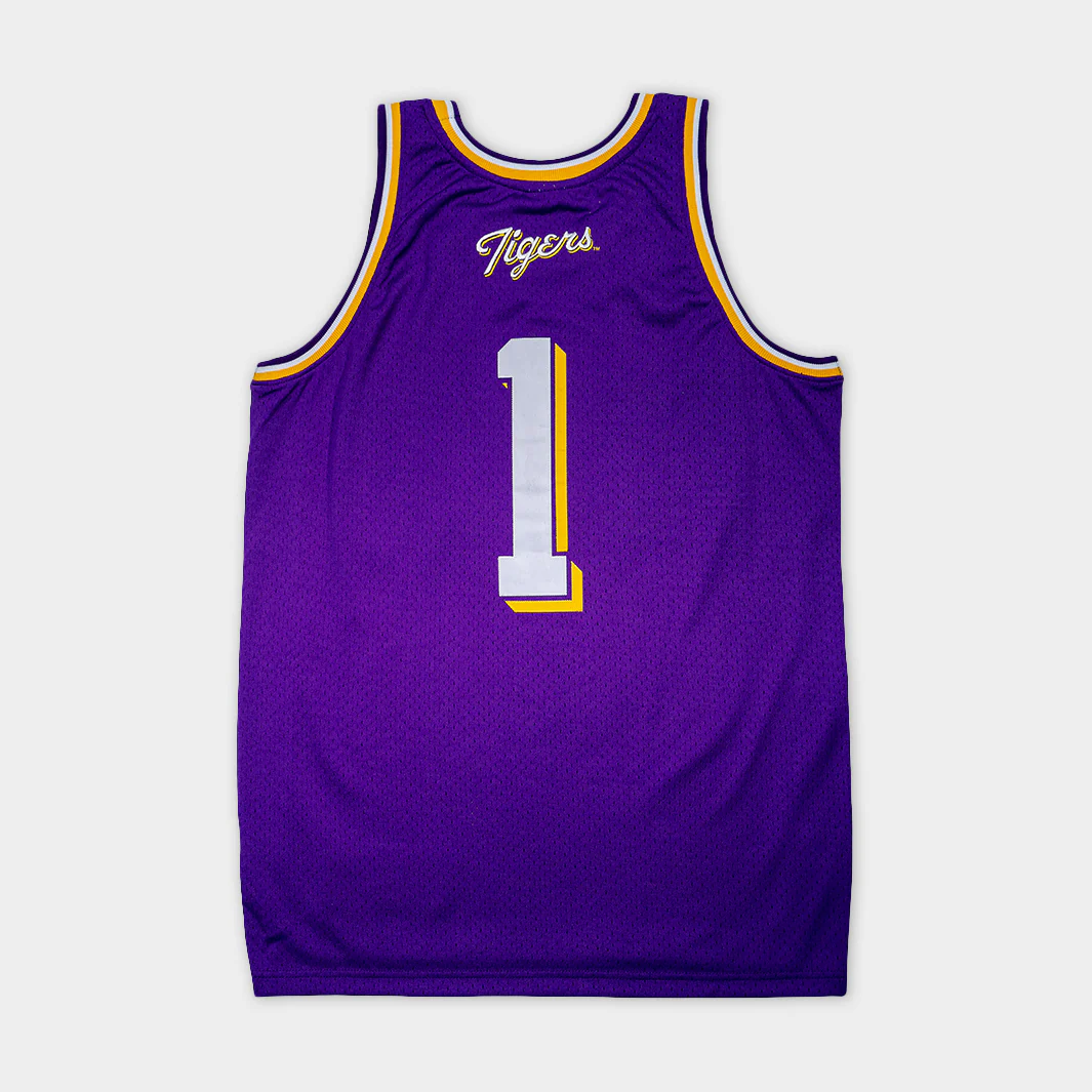 LSU Tigers Vintage Replica Basketball Jersey - Image 2