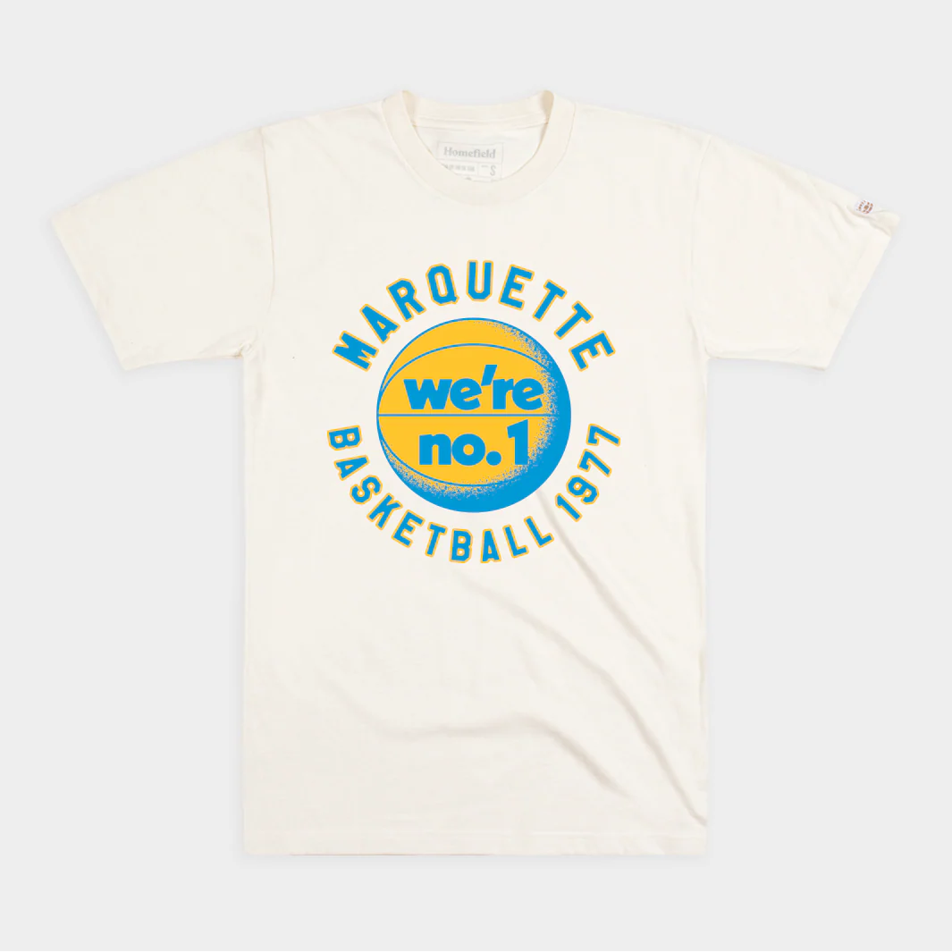 Marquette Basketball 1977 "We're No. 1" Tee
