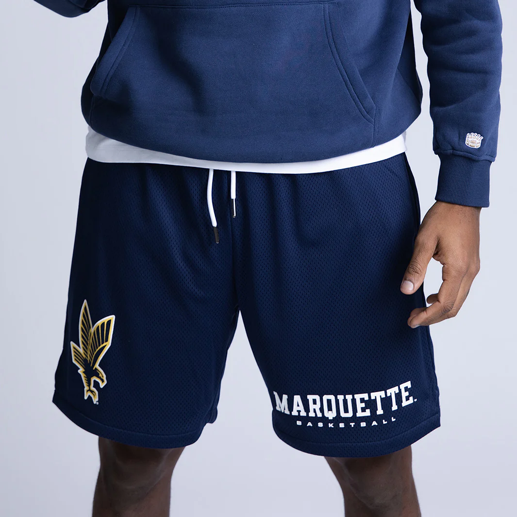 Marquette Golden Eagles Retro Mesh Shorts - Image 4
