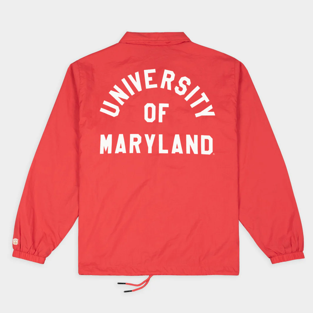 Maryland Terrapins Vintage Terps Logo Coaches Jacket - Image 2