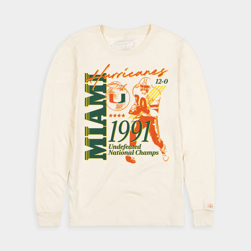 Miami Hurricanes 1991 National Champs Long Sleeve