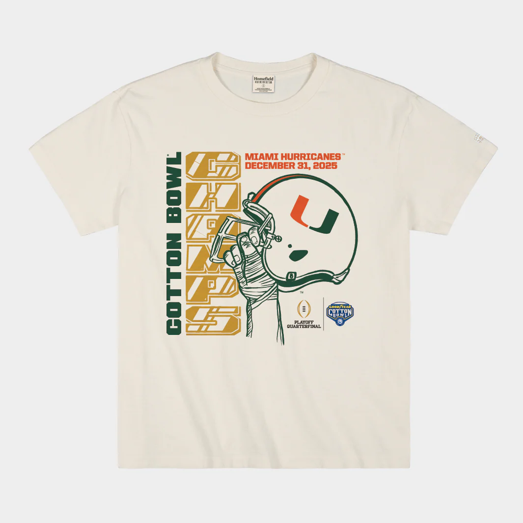 Miami Hurricanes 2025 Cotton Bowl Champs Heavyweight Tee