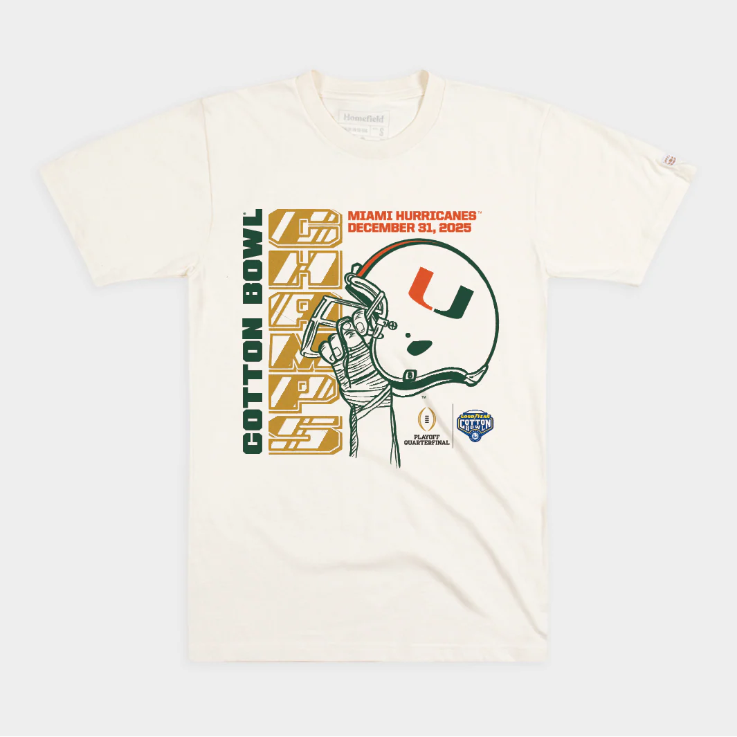 Miami Hurricanes 2025 Cotton Bowl Champs Tee