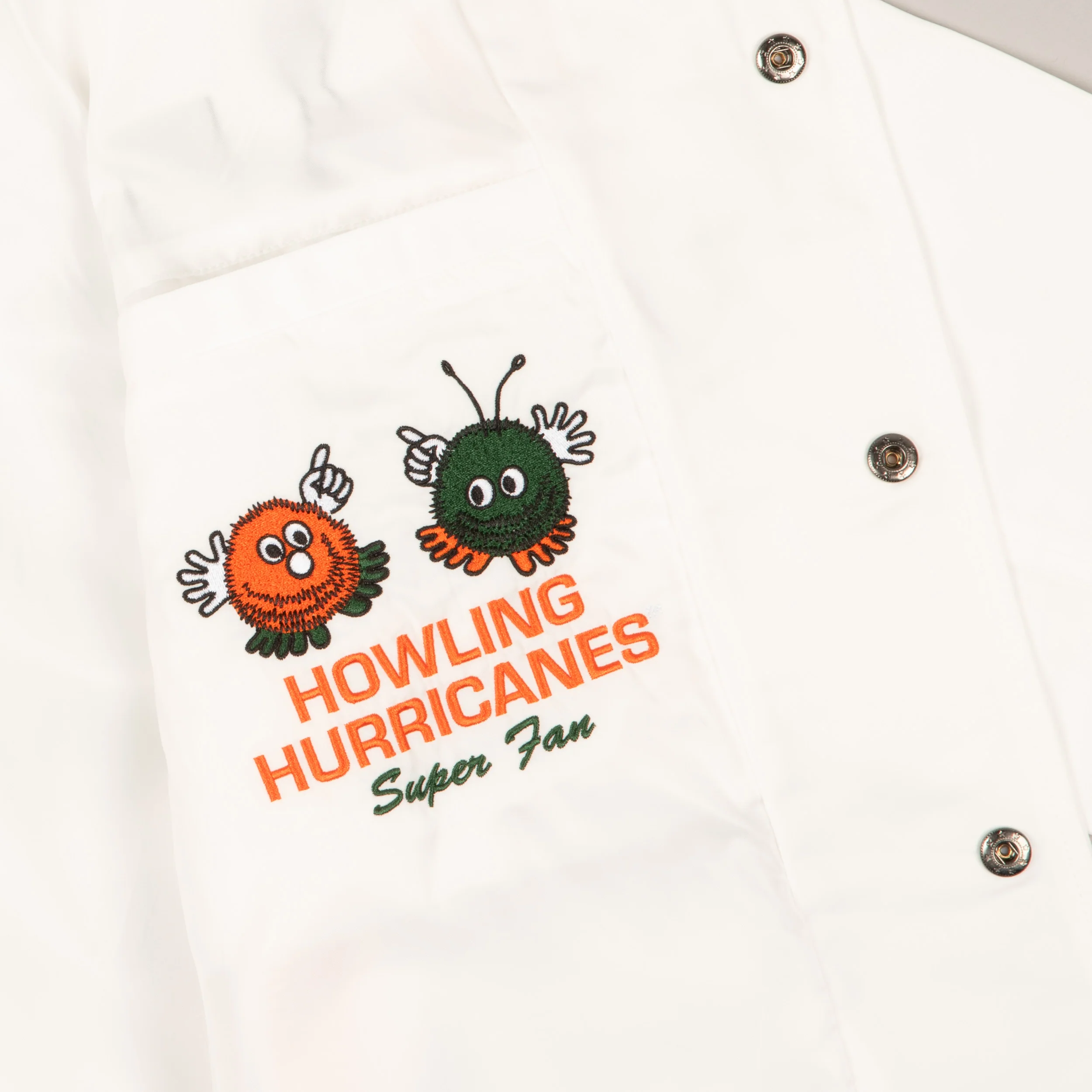 Miami Hurricanes Football Whiteout Bomber Jacket - Image 3