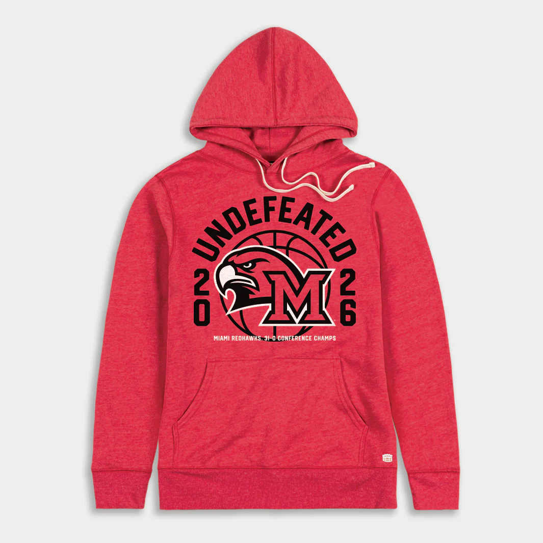 Miami RedHawks Basketball 2026 Undefeated Hoodie