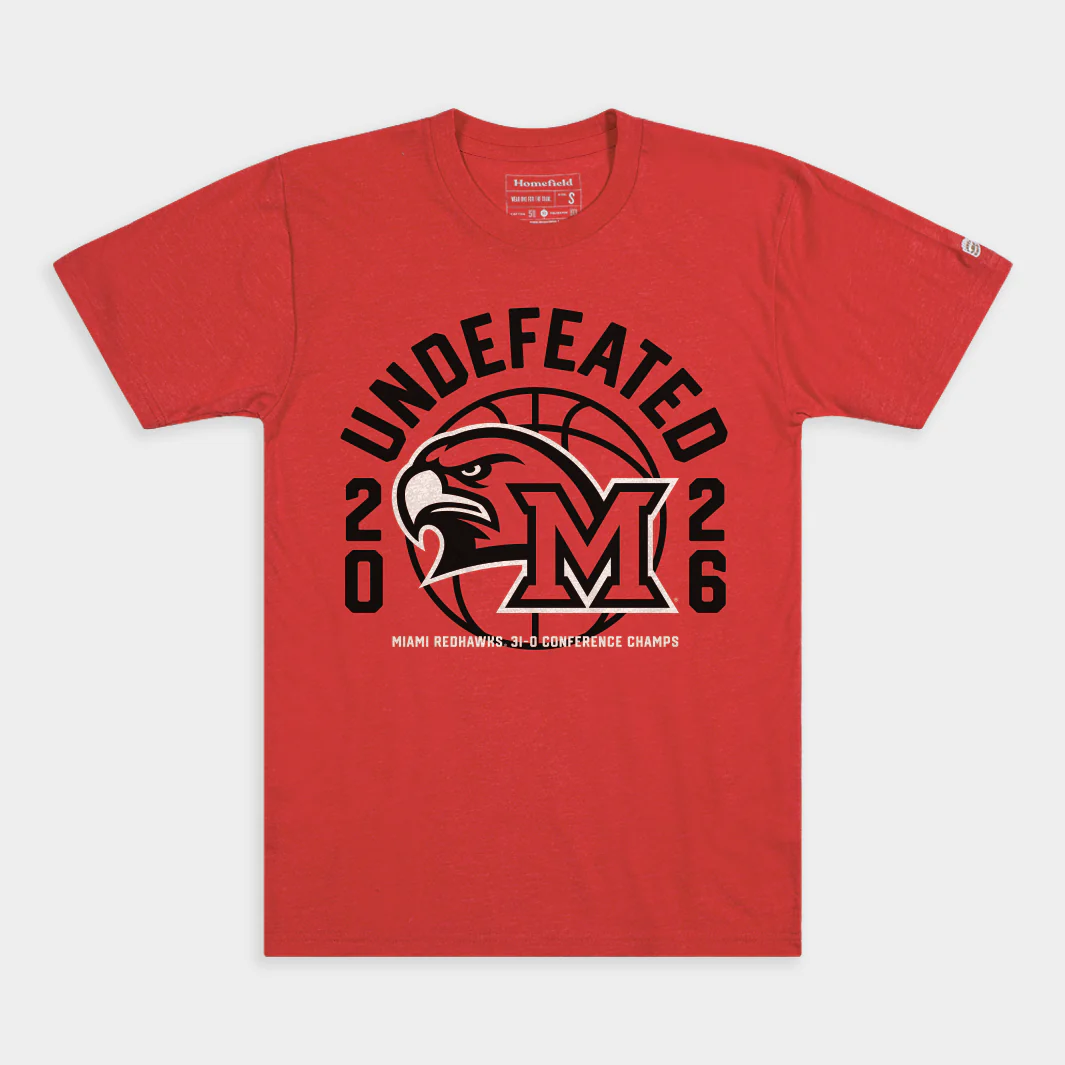 Miami RedHawks Basketball 2026 Undefeated Tee