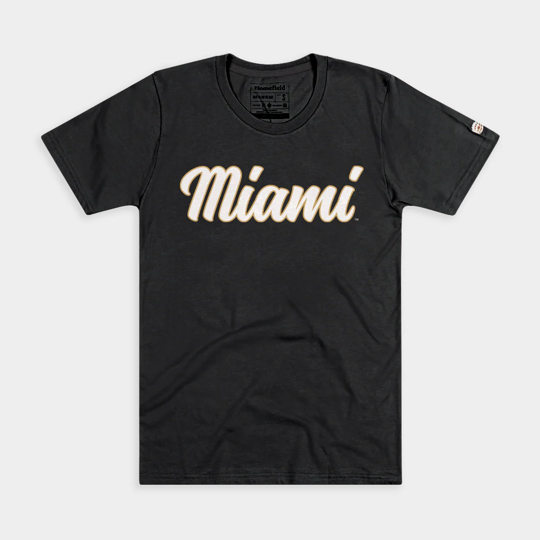 Miami RedHawks Basketball Script Tee