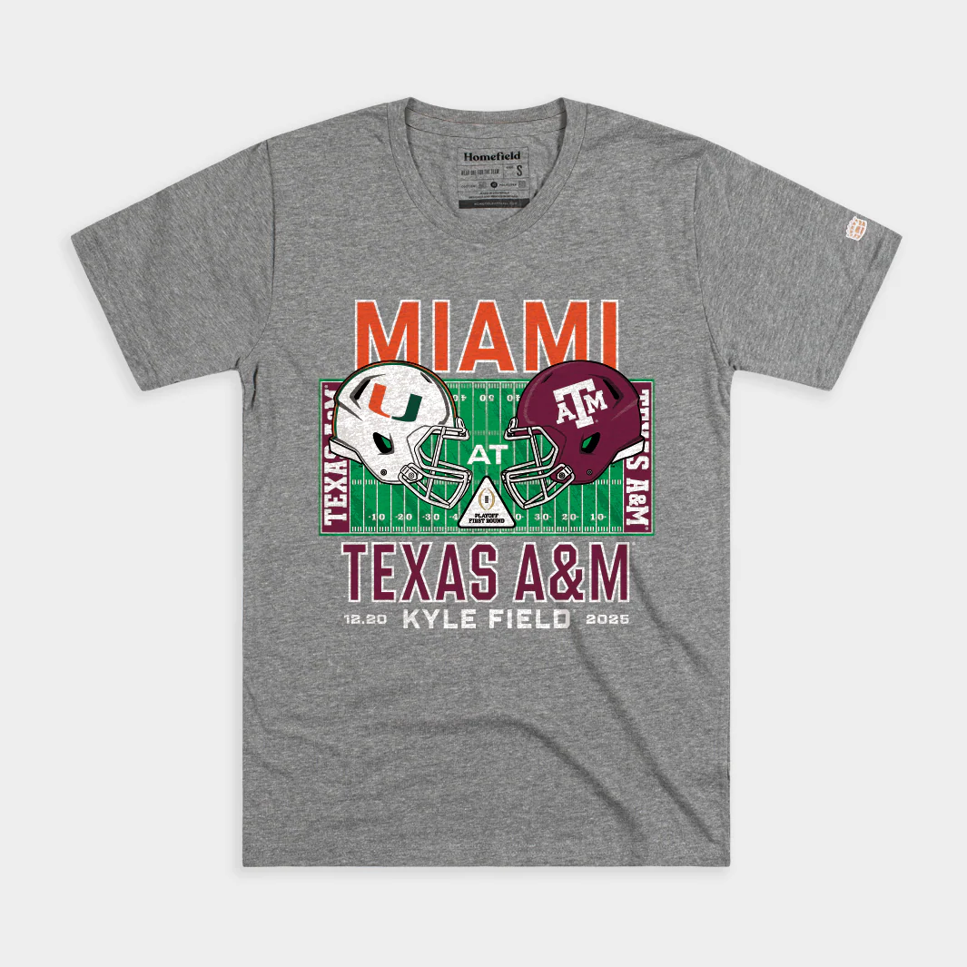 Miami vs. Texas A&M 2025 College Football Playoff Tee