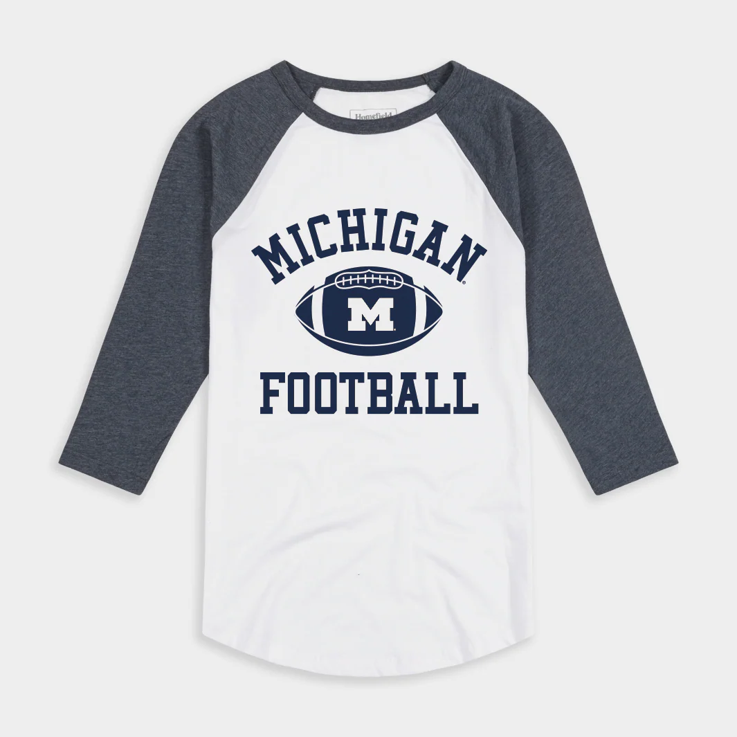 Michigan Football Classic Baseball Tee