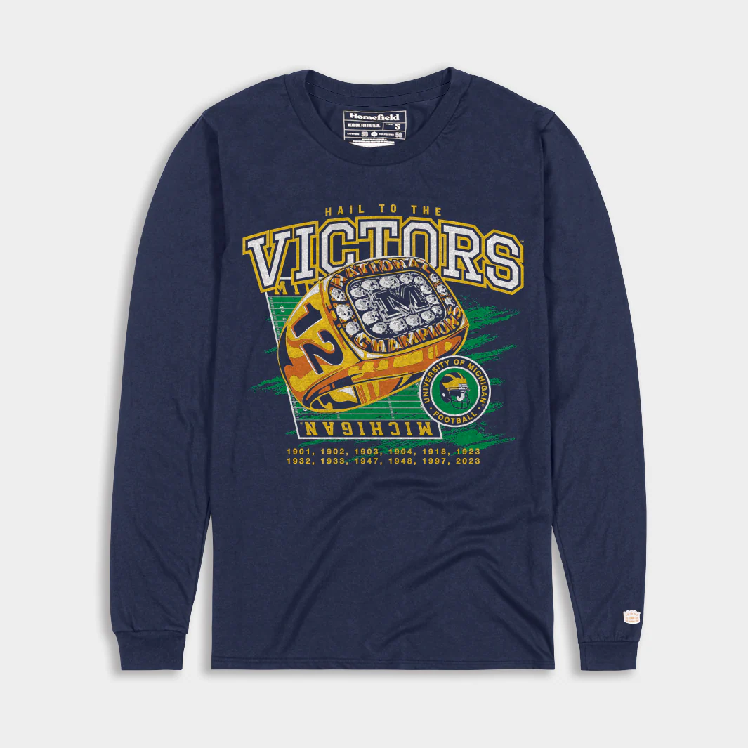 Michigan Football National Champs Ring Long Sleeve