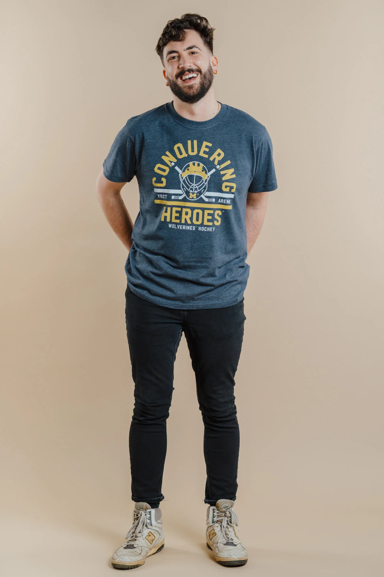 Michigan Hockey "Conquering Heroes" Tee - Image 2
