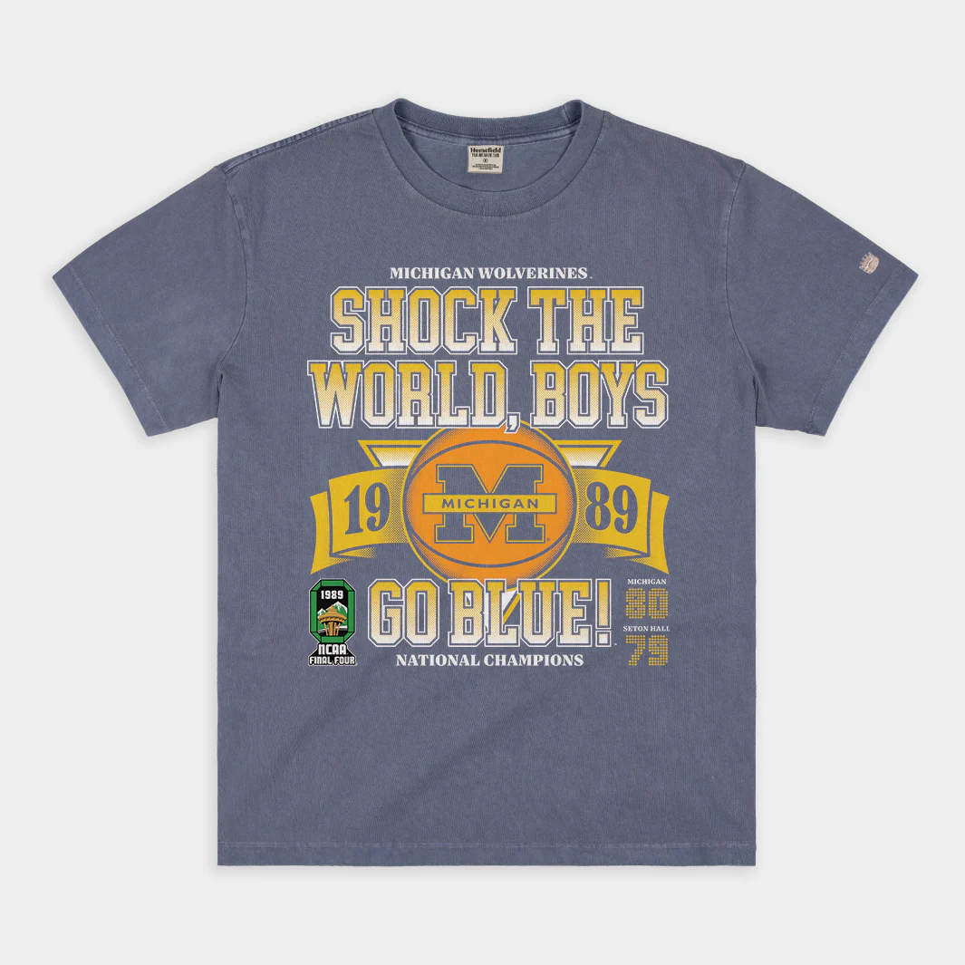 Michigan Men's Basketball 1989 NCAA Champs Heavyweight Tee