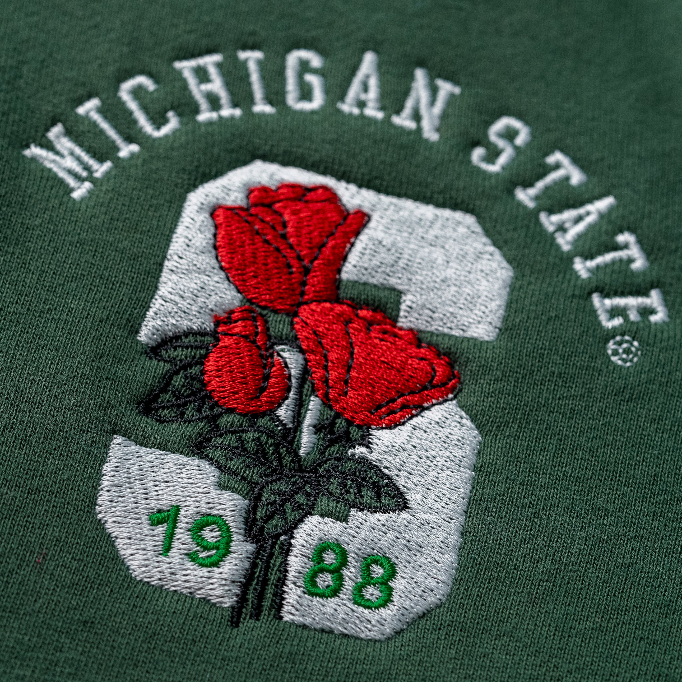 Michigan State 1988 Roses Quarter Zip - Image 2