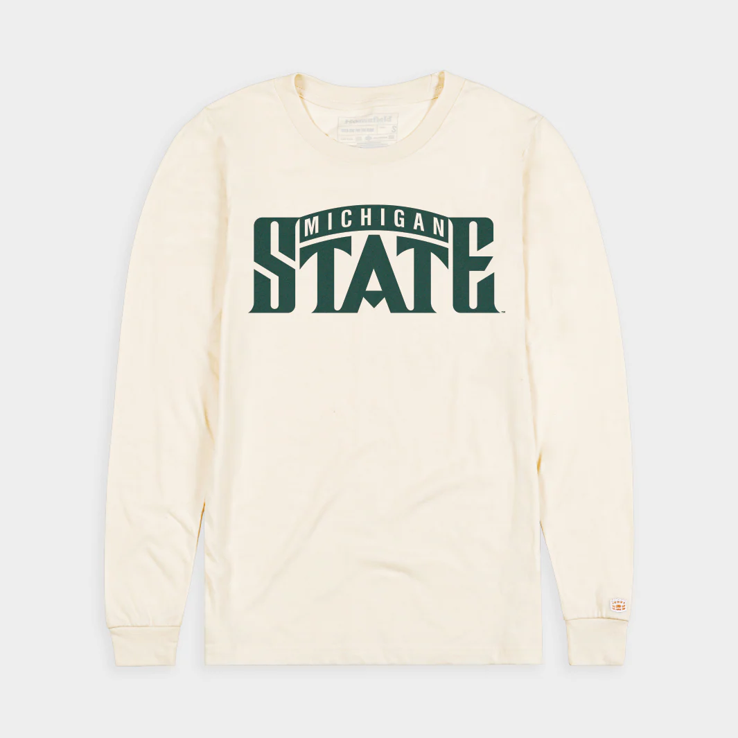 Michigan State Classic Wordmark Logo Long Sleeve