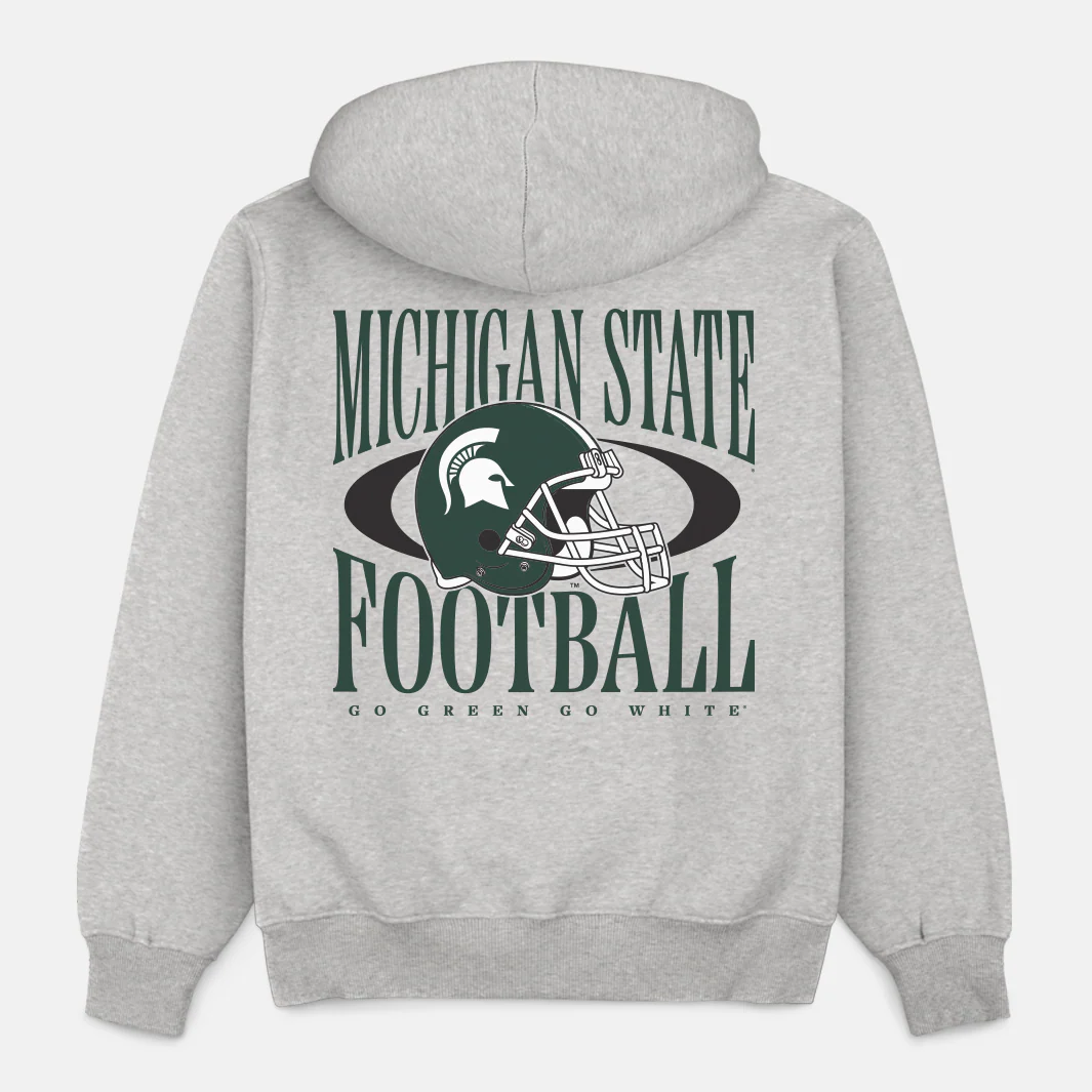 Michigan State Football Kickoff Heavyweight Hoodie - Image 2