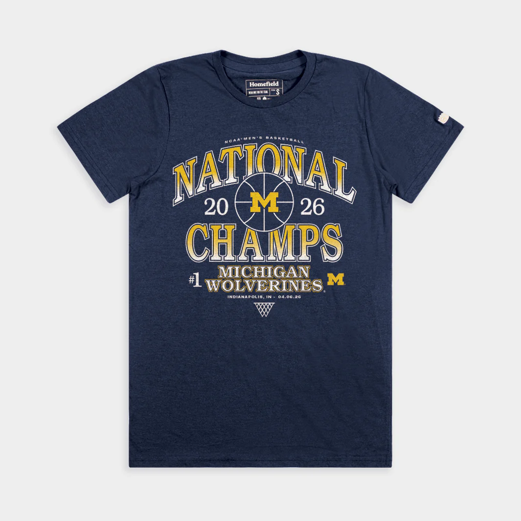 Michigan Wolverines 2026 National Champions Navy Tee