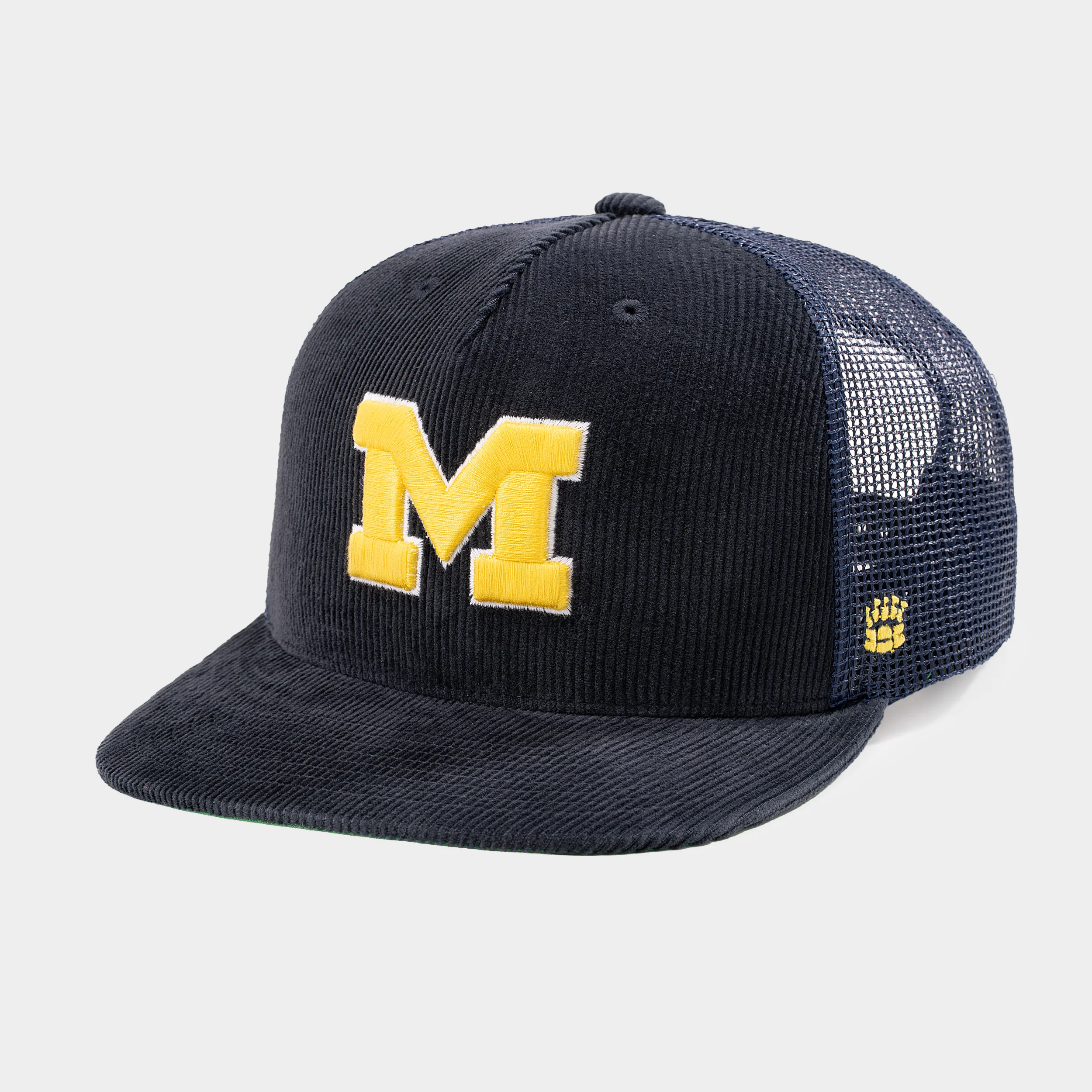 Michigan Wolverines Corduroy Trucker Hat